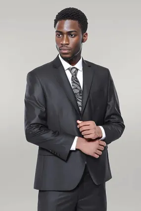 Dark Grey 4 Drop Regular Suit | Wessi