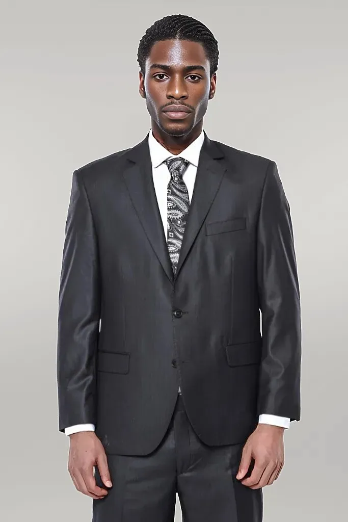 Dark Grey 4 Drop Regular Suit | Wessi