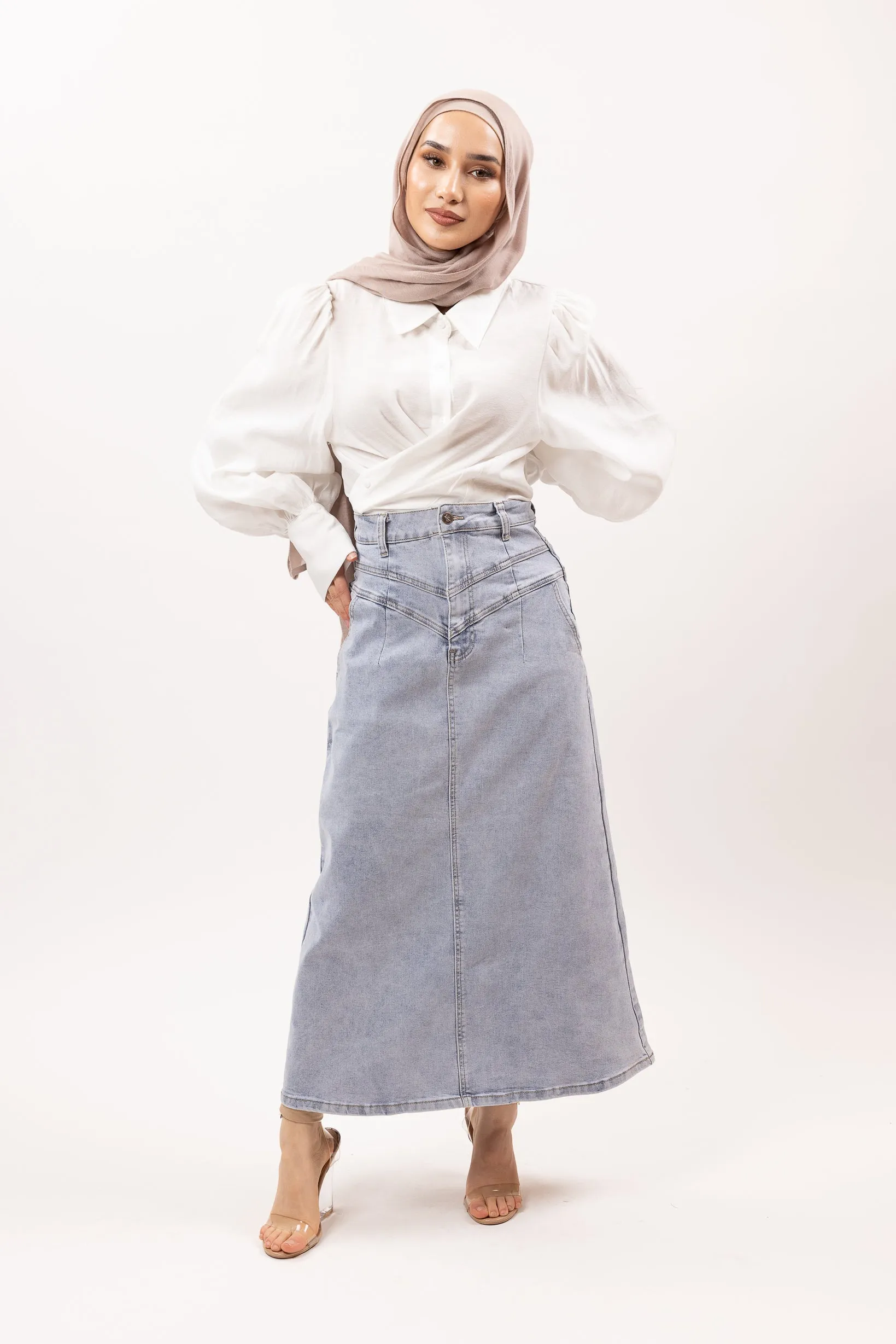 Deluxe Vintage Denim Skirt