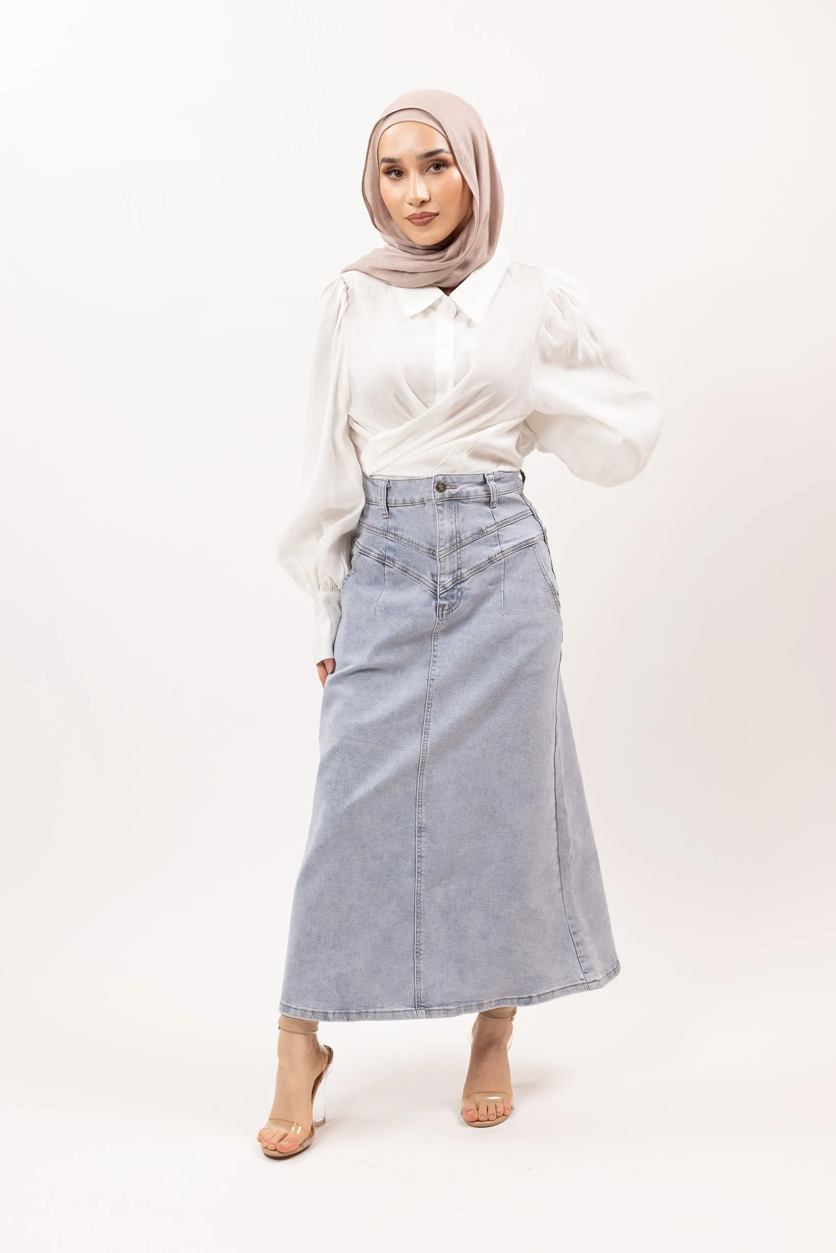 Deluxe Vintage Denim Skirt