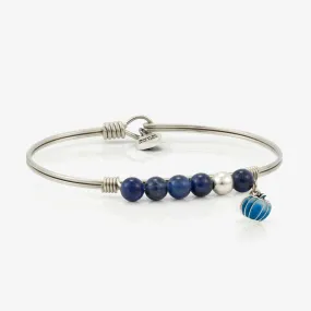 Denim Jean Pumpkin Bangle Bracelet