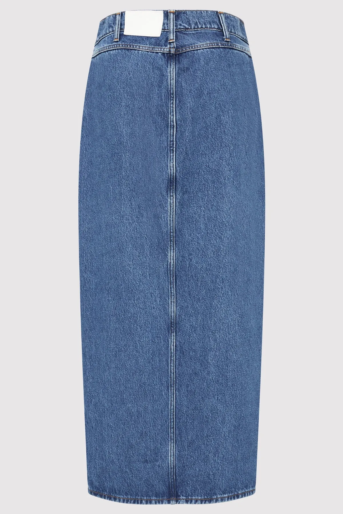 DENIM MAXI SKIRT - DENIM BLUE