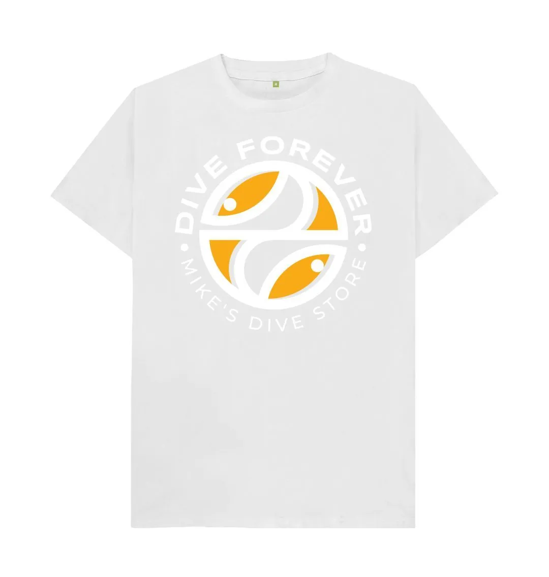 Dive Forever T-Shirt Orange With White Outline