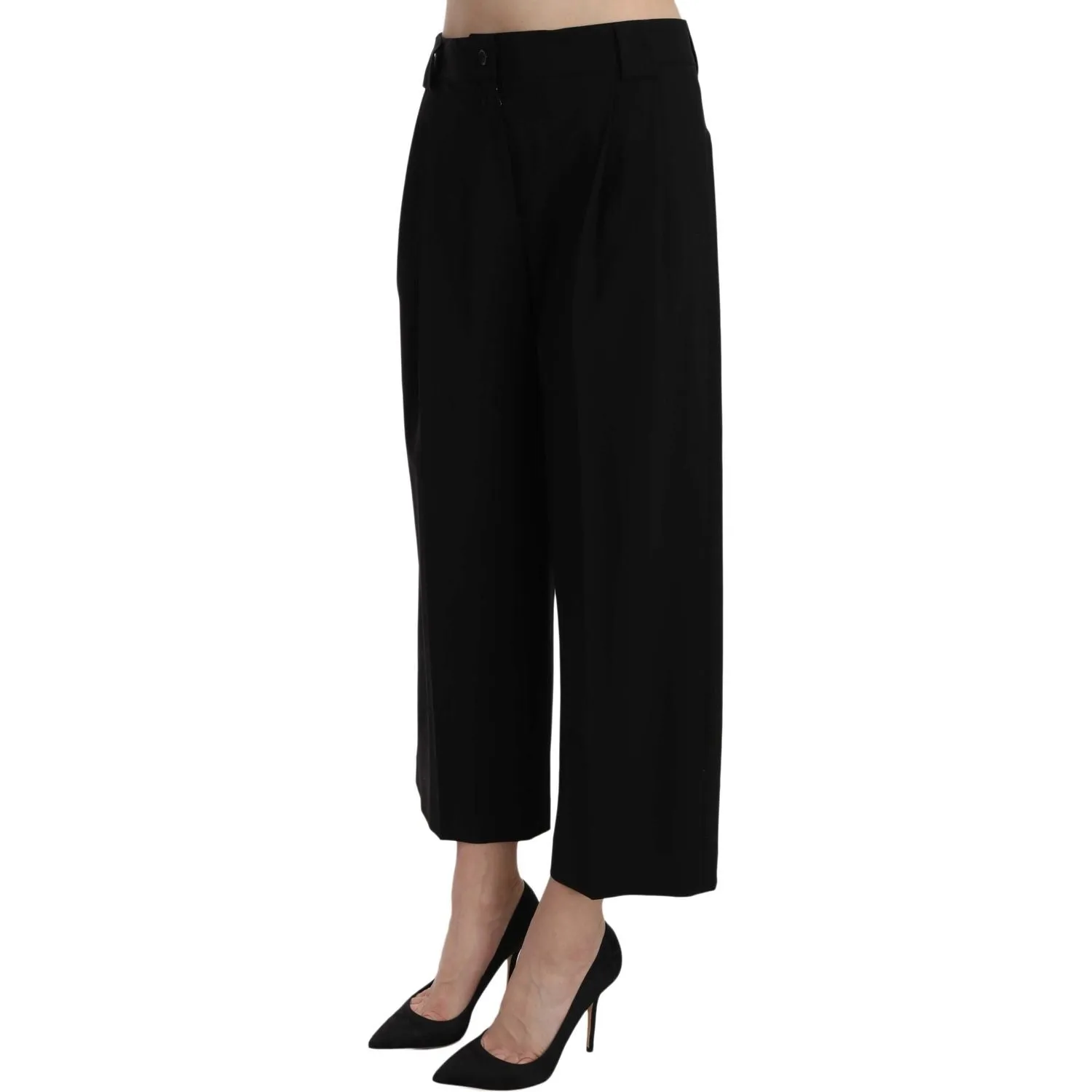 Dolce & Gabbana Elegant Black Cotton Trousers