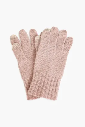 Dusty Rose Cashmere Texting Gloves