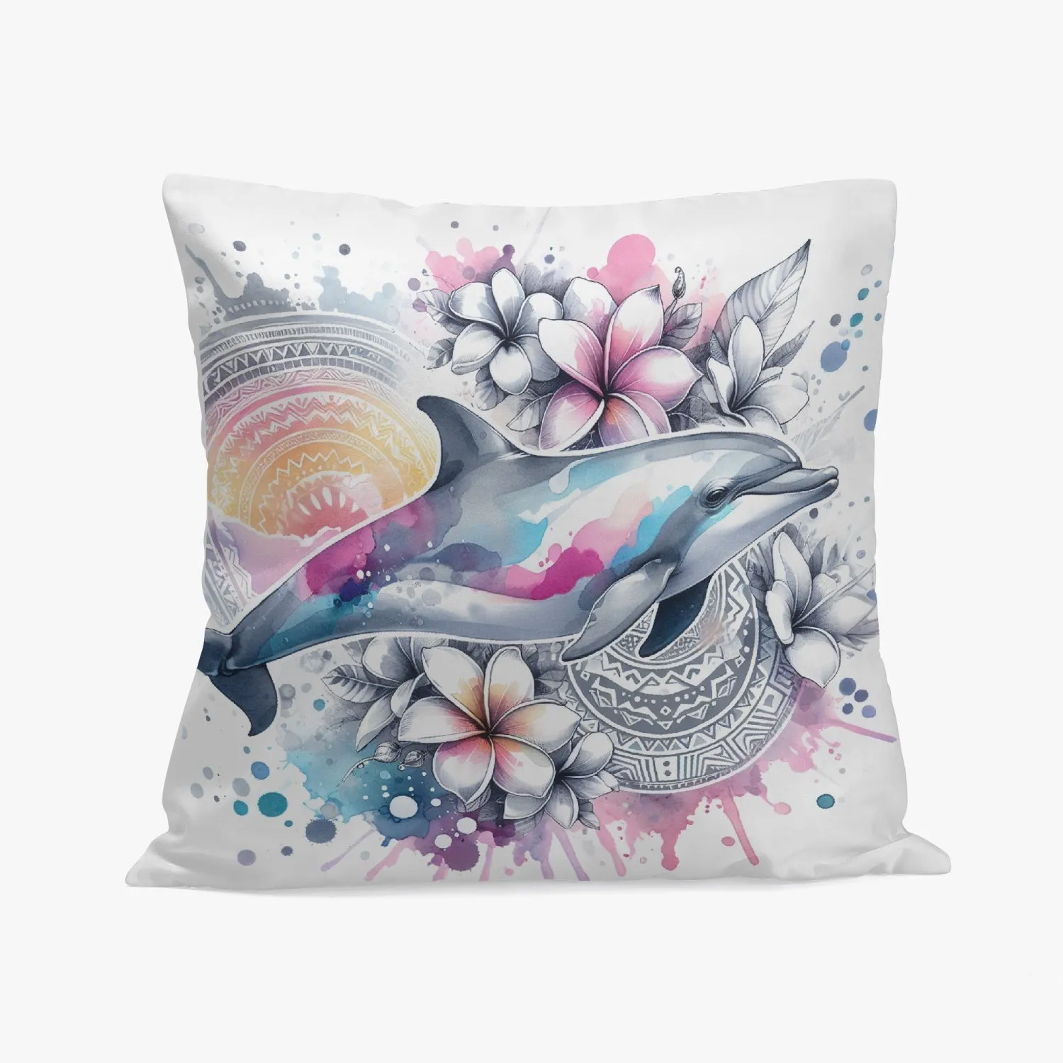 Dynamic Dolphin Undersea Pillow Cover