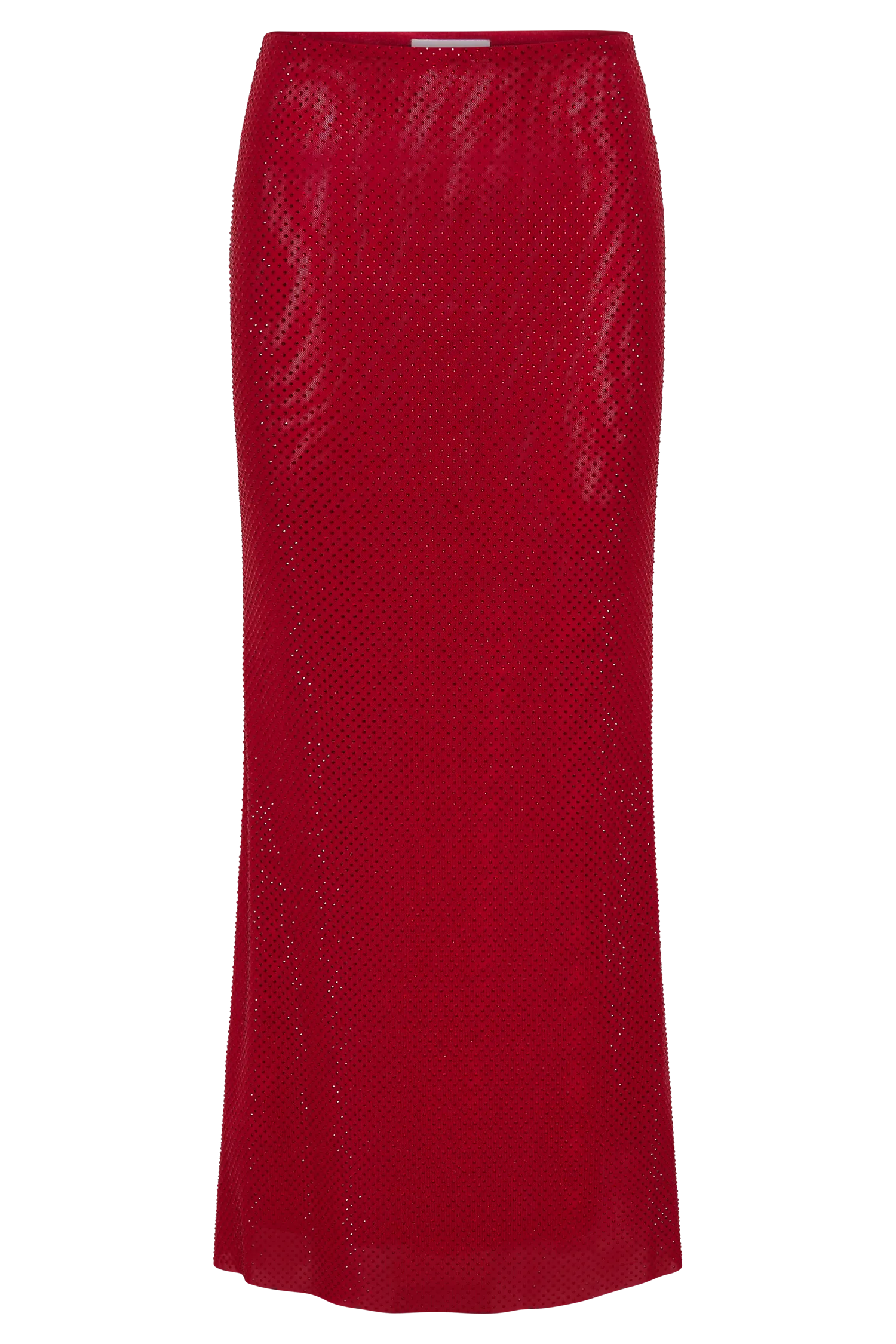 Erika Diamante Maxi Skirt - Vermilion Red