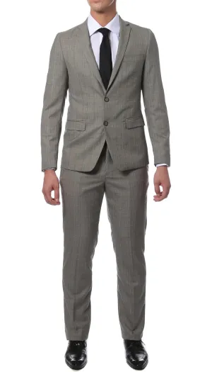 Etro Grey Glen Plaid Slim Fit 2 Piece Suit