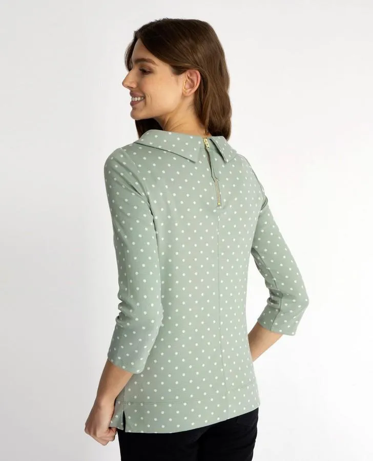 Eucalyptus Spot Bardot Top