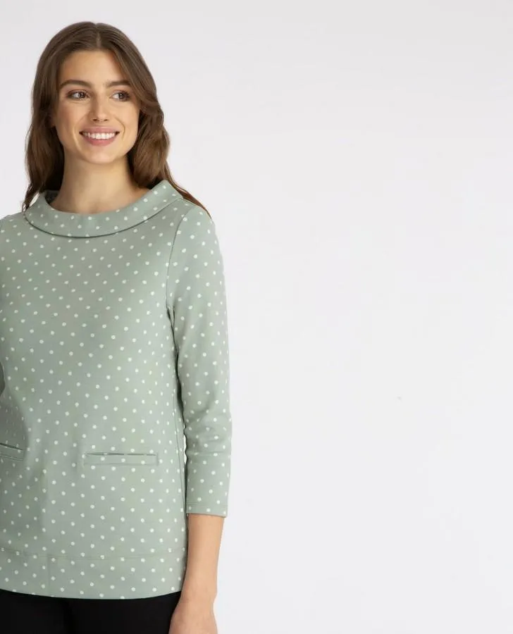 Eucalyptus Spot Bardot Top