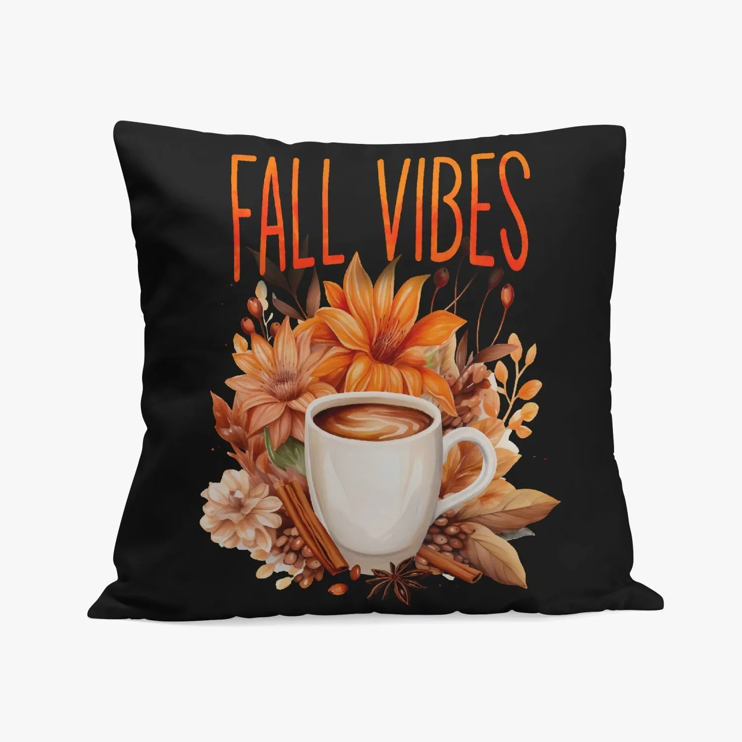 Fall Vibes 18" Square Pillow Cover