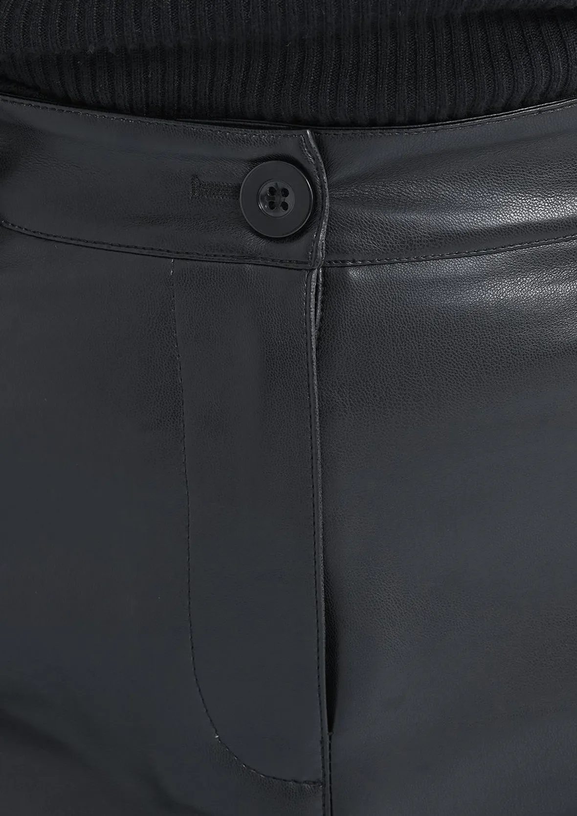 Faux Leather Trouser