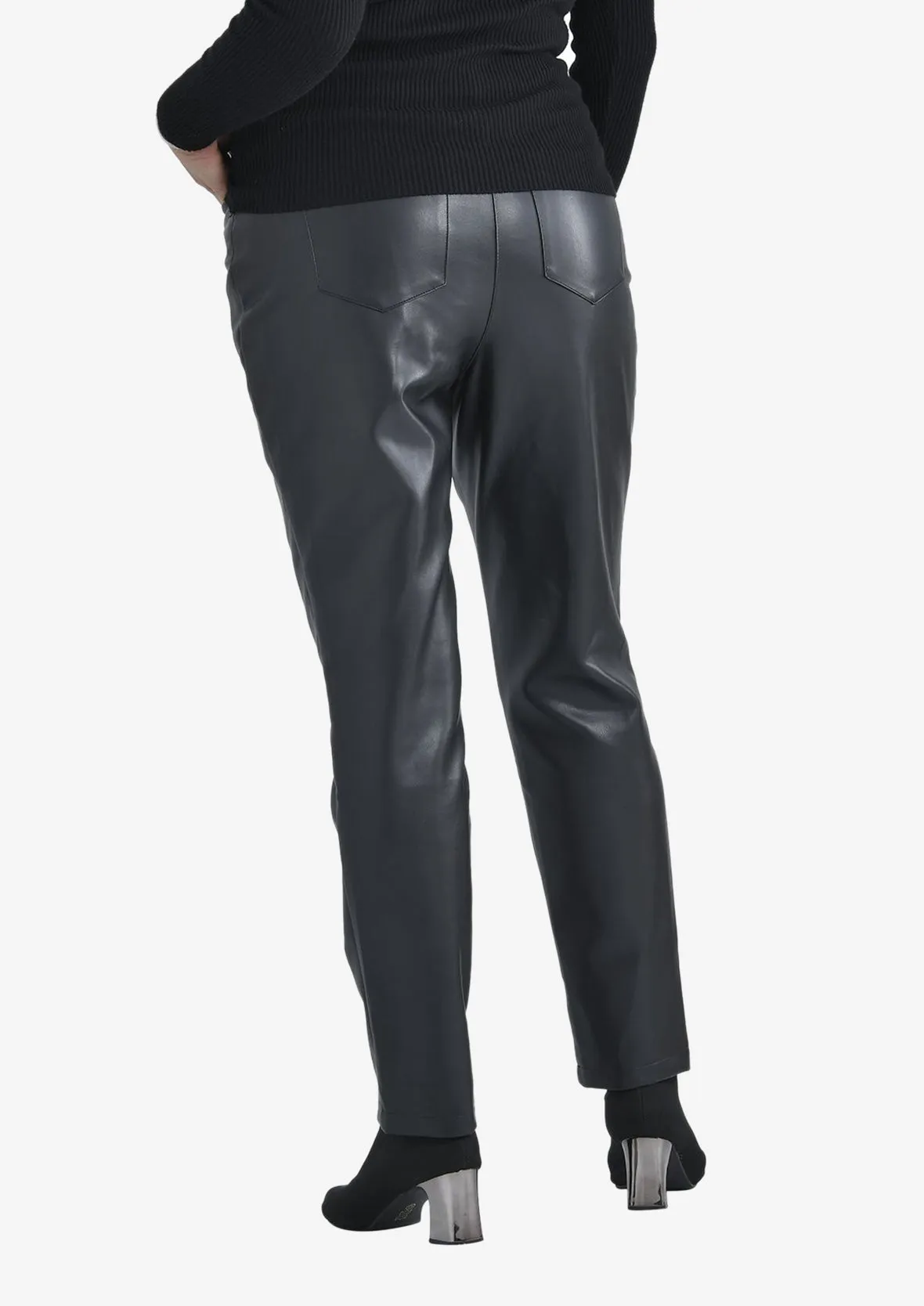 Faux Leather Trouser