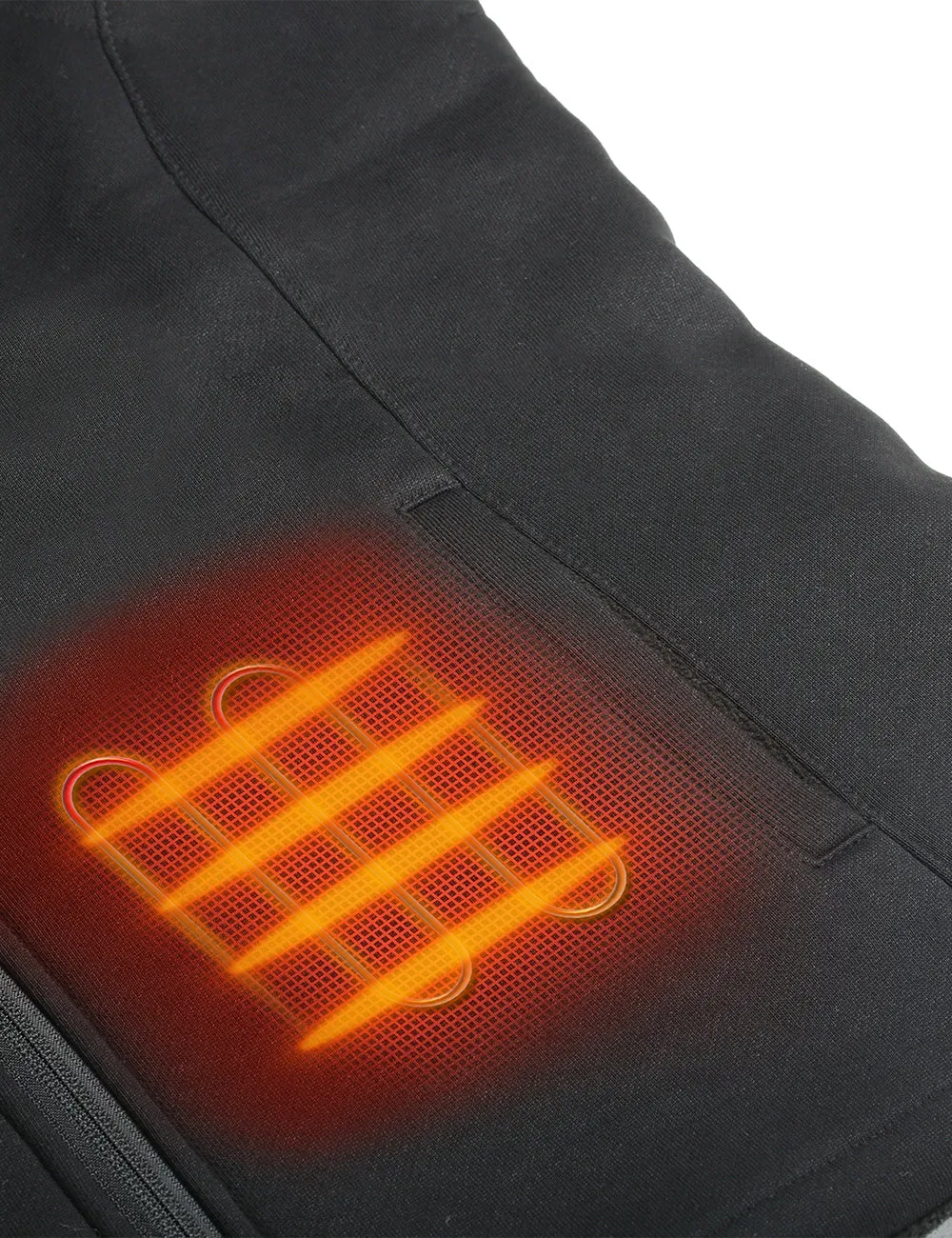 Final Sale - Women's Heated Fleece Vest - Black