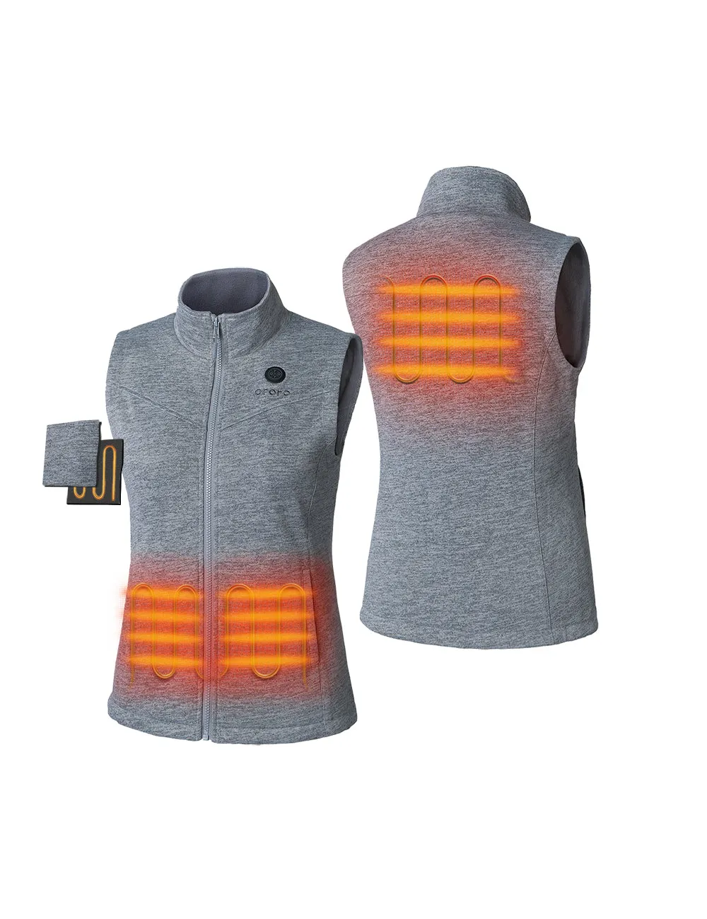 Final Sale - Women's Heated Fleece Vest - New Colors