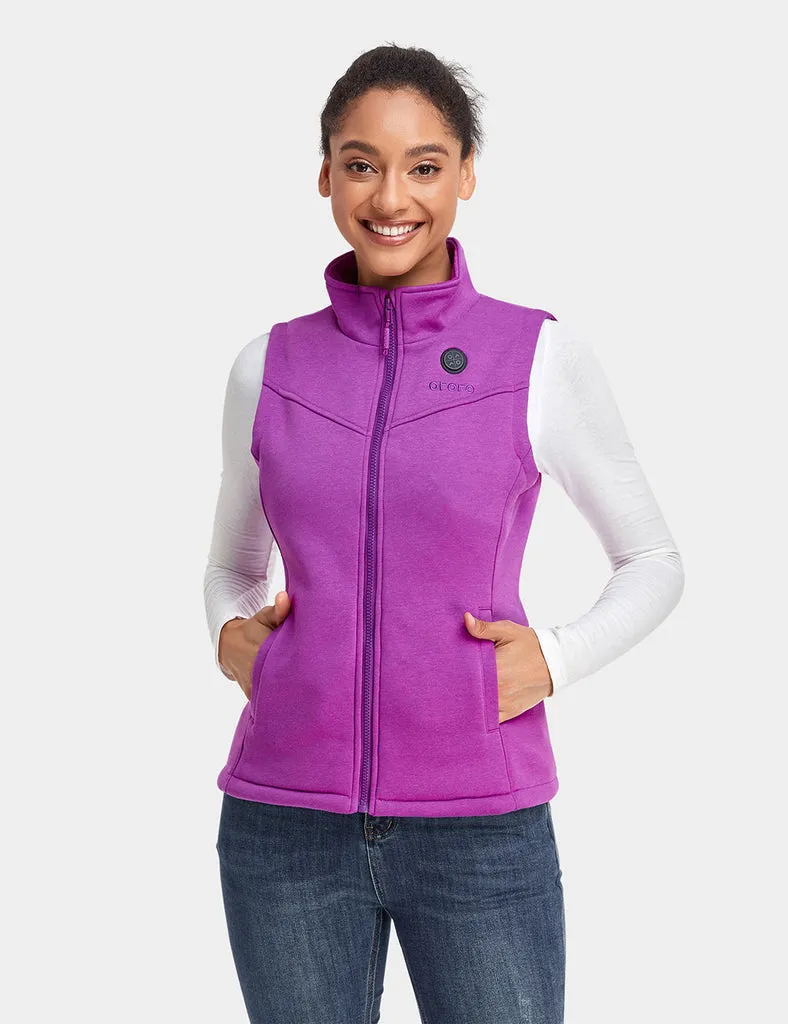 Final Sale - Women's Heated Fleece Vest - New Colors