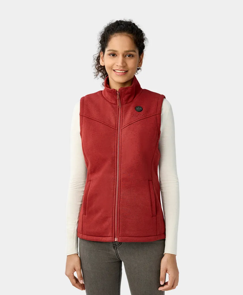 Final Sale - Women's Heated Fleece Vest - New Colors