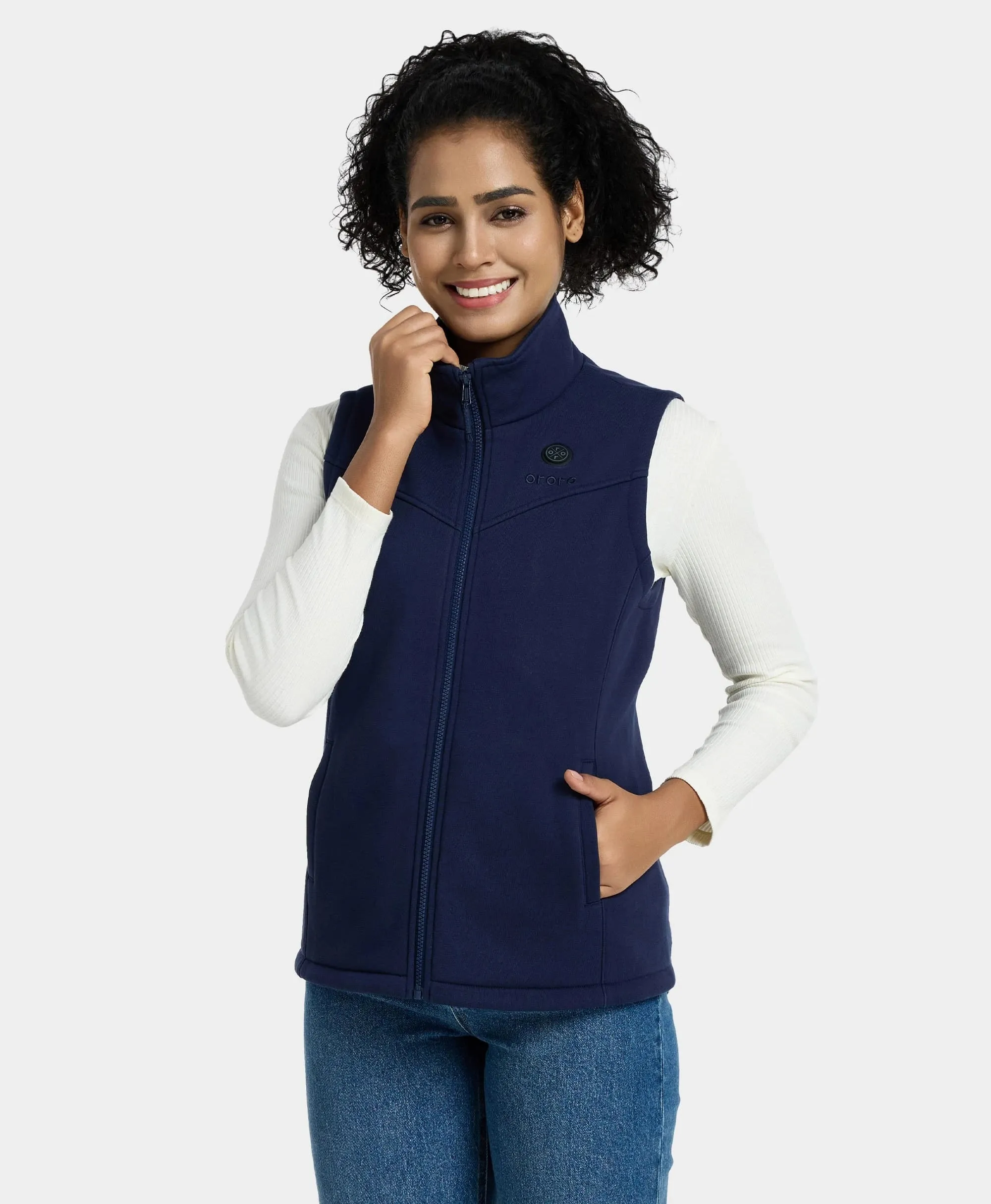 Final Sale - Women's Heated Fleece Vest - New Colors