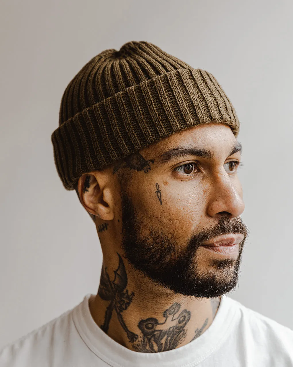 Fisherman Beanie - Olive