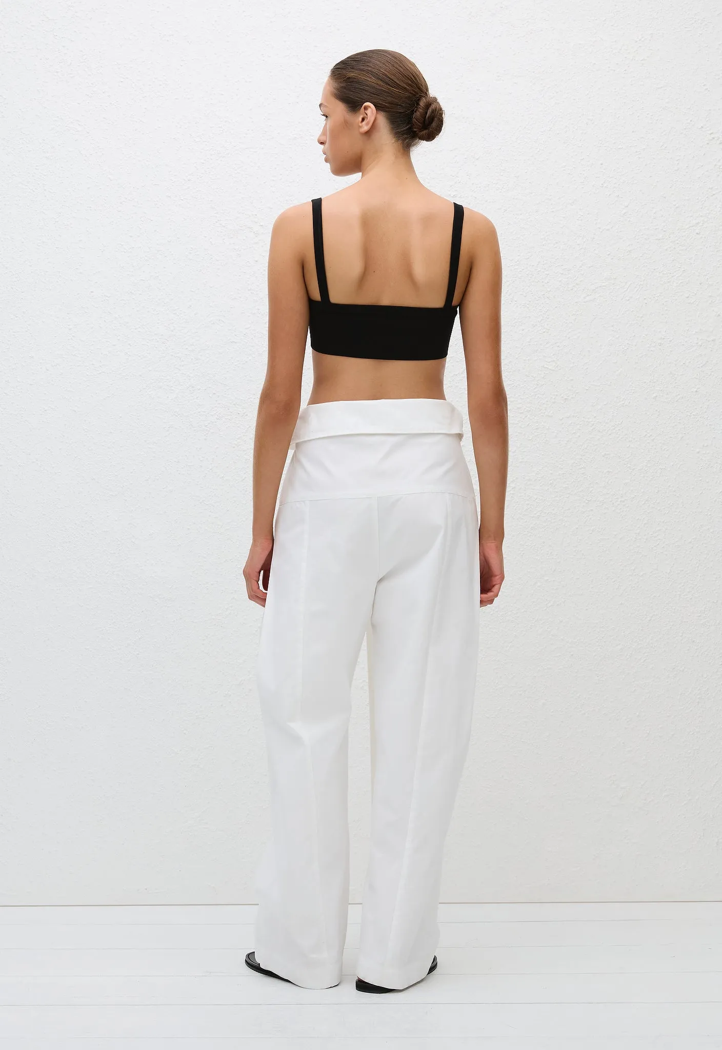 Fisherman Drawcord Pant - White