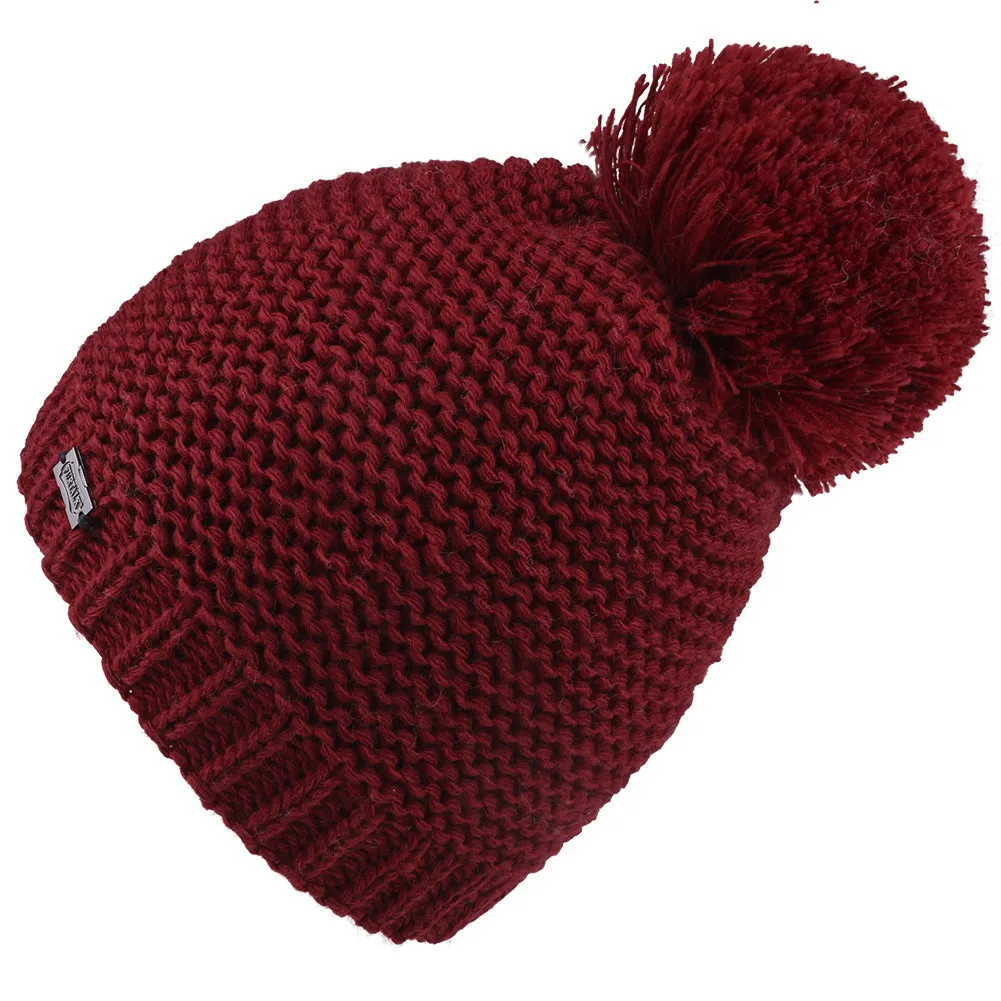 FURTALK Winter Women  Yarn Pom Pom HAT HTWL095