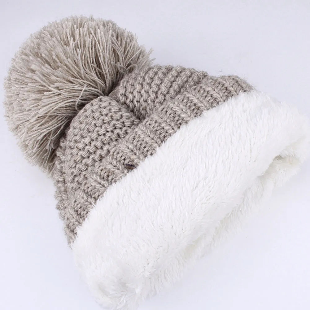 FURTALK Winter Women  Yarn Pom Pom HAT HTWL095