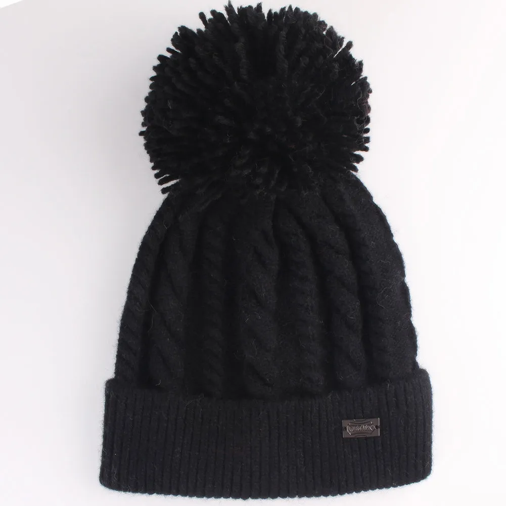 FURTALK Women Winter  Yarn Pom Pom Hat Drop Shipping AD001