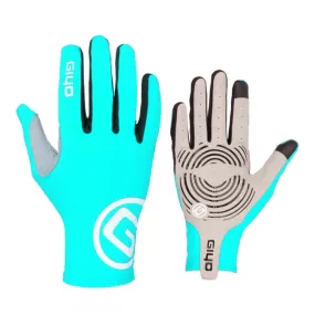 GIYO S-02 Bike Riding Long-finger Gloves, Size:M(Light Blue)