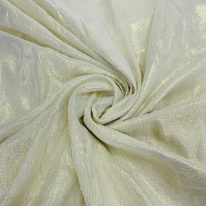 Golden Lurex Dyeable Georgette Jacquard Fabric