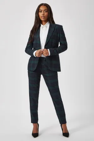 Grace Skinny Fit Green Tartan Suit - ARCHIVE