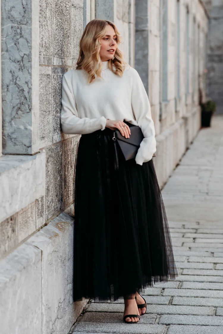 Grace Tulle Skirt | Black