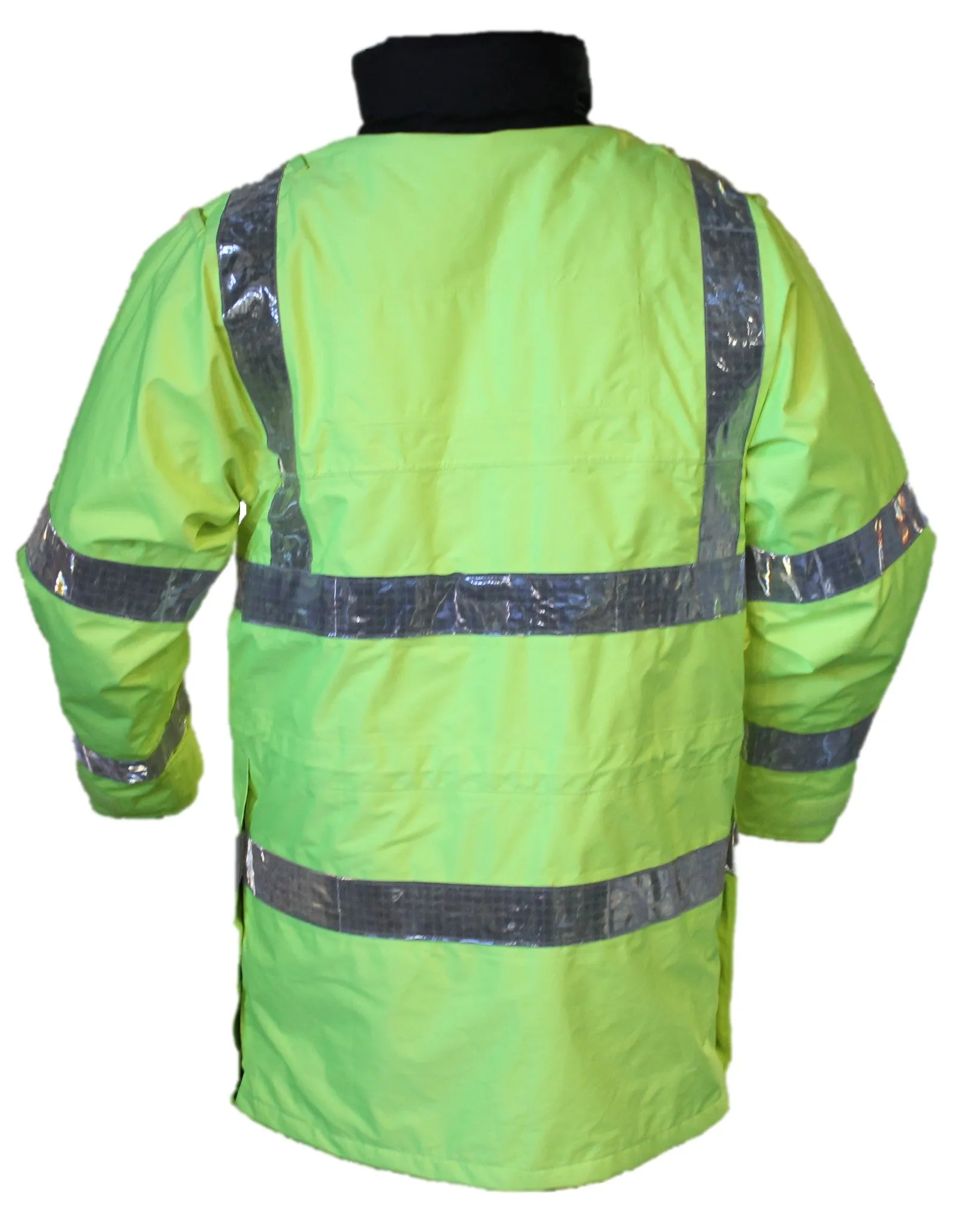 Hi Vis Jacket Waterproof Rain Coat Security Dog Handler HVPC03AN