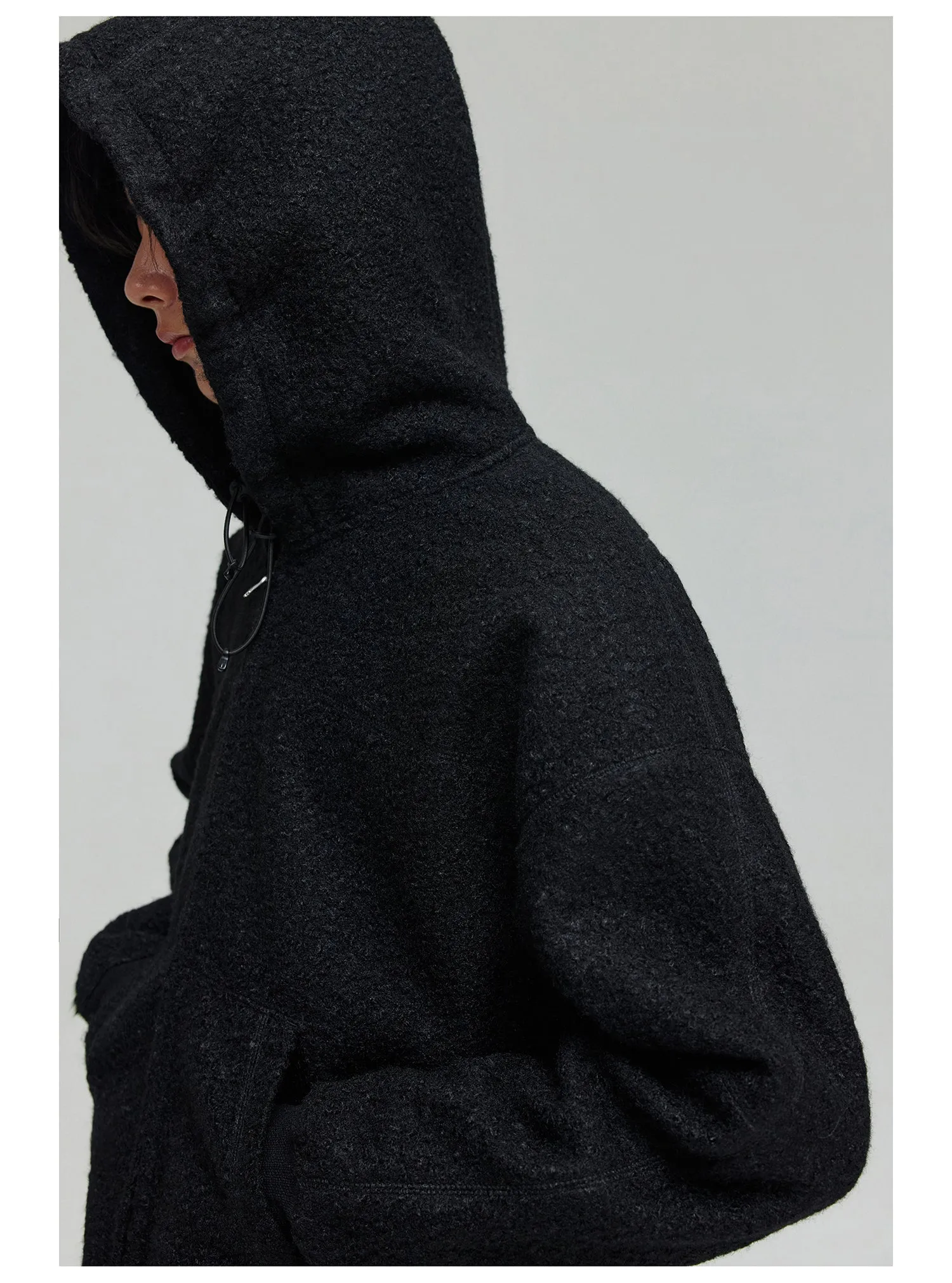 Hooded fleece jacket