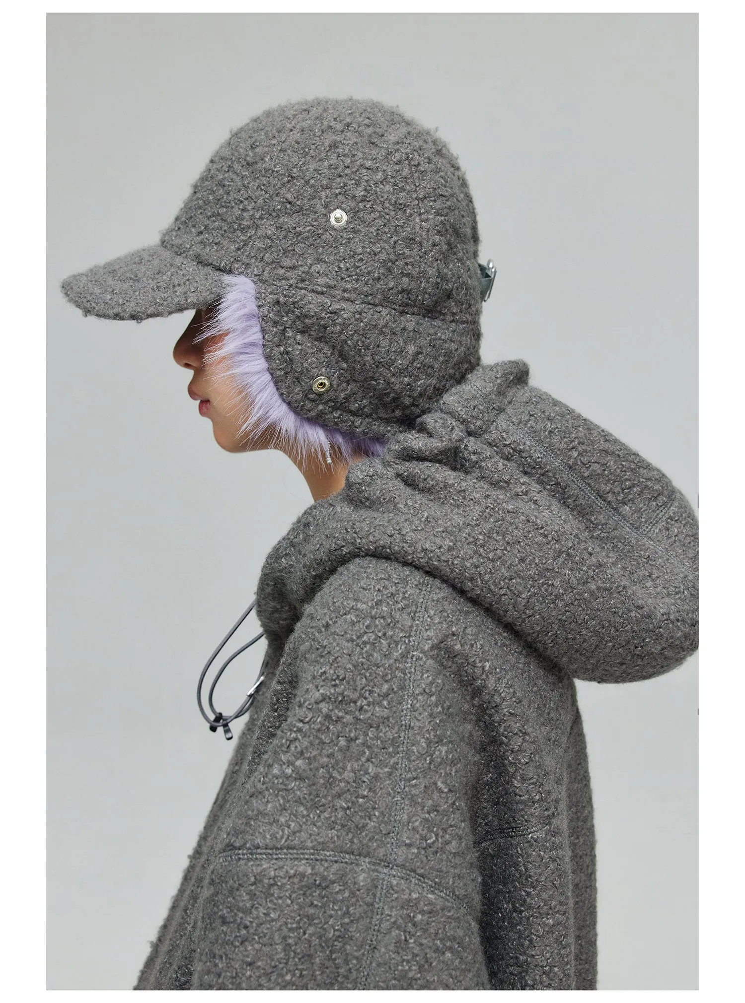 Hooded fleece jacket