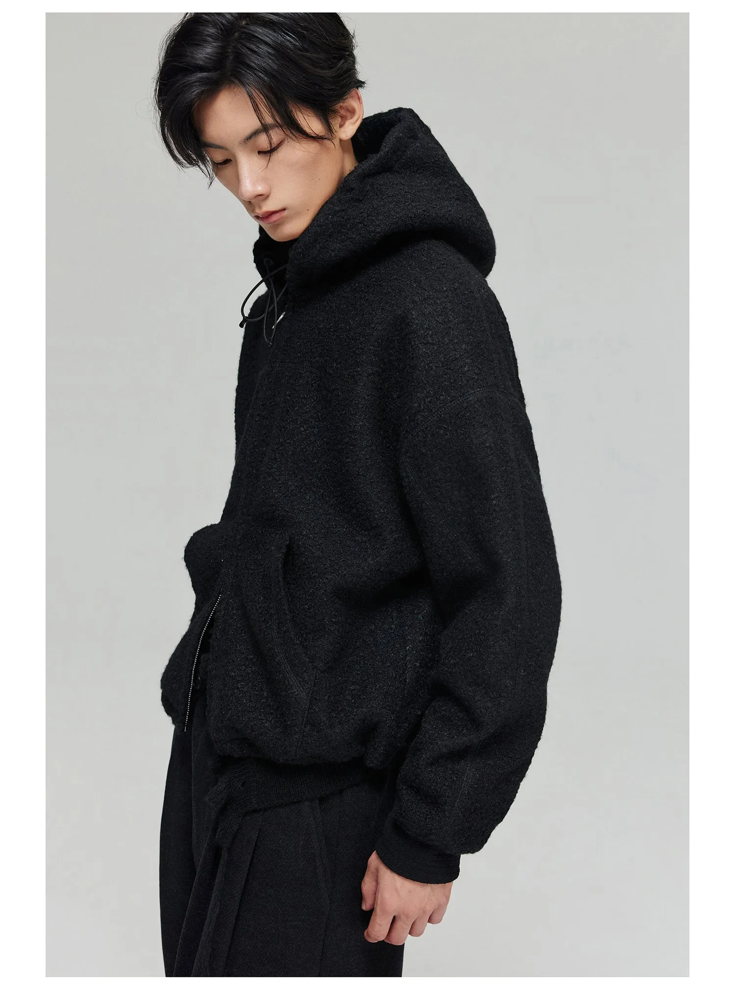 Hooded fleece jacket