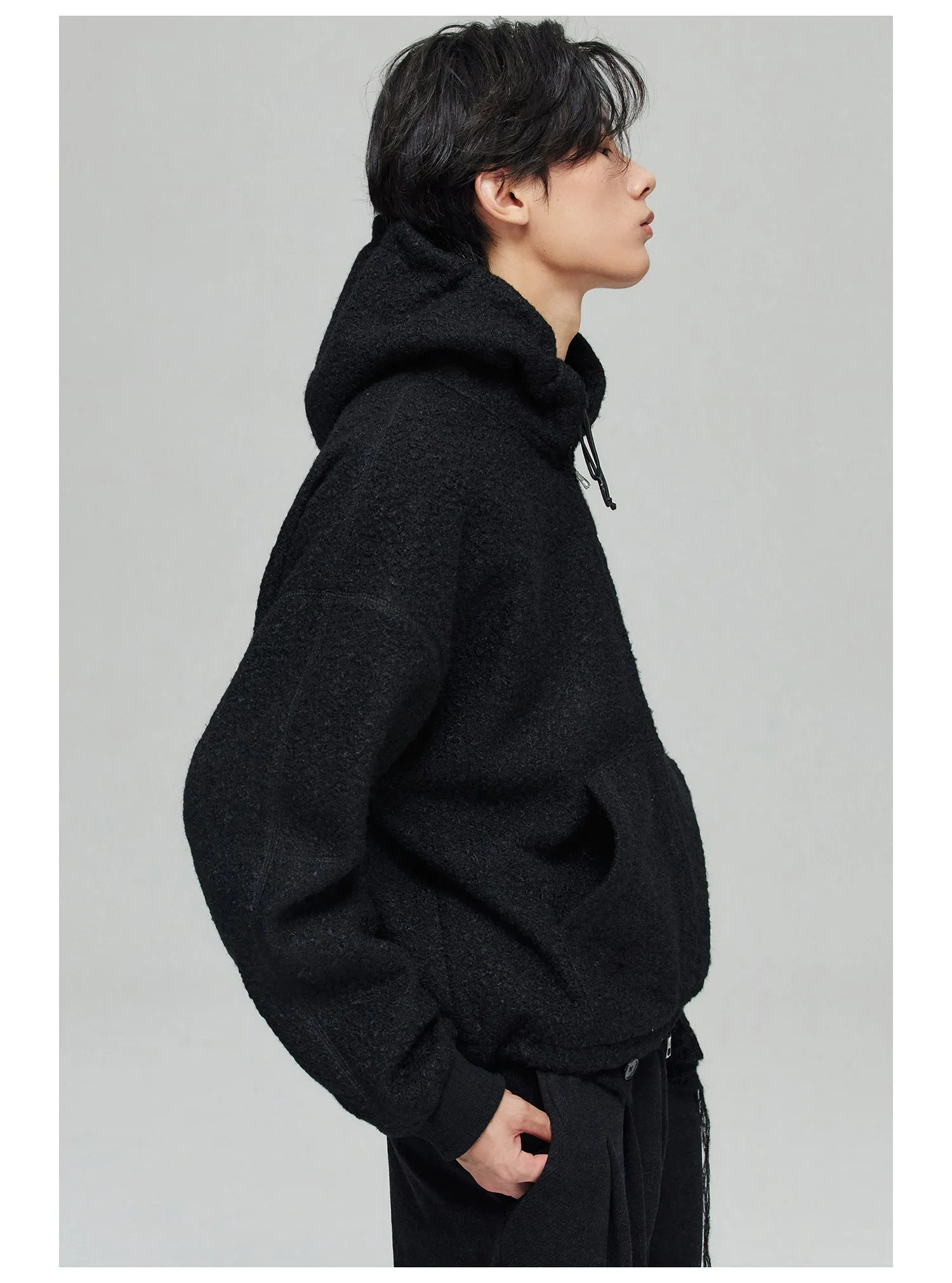 Hooded fleece jacket