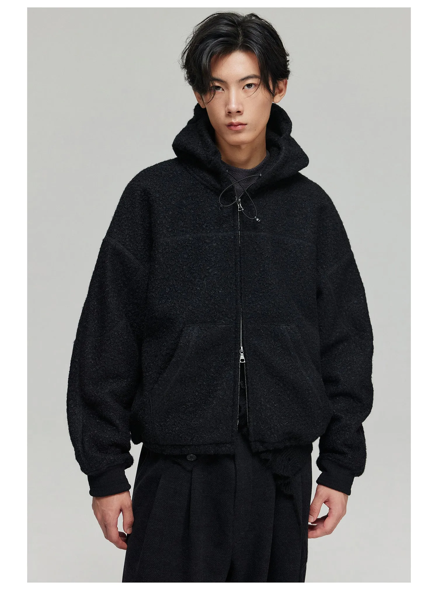 Hooded fleece jacket