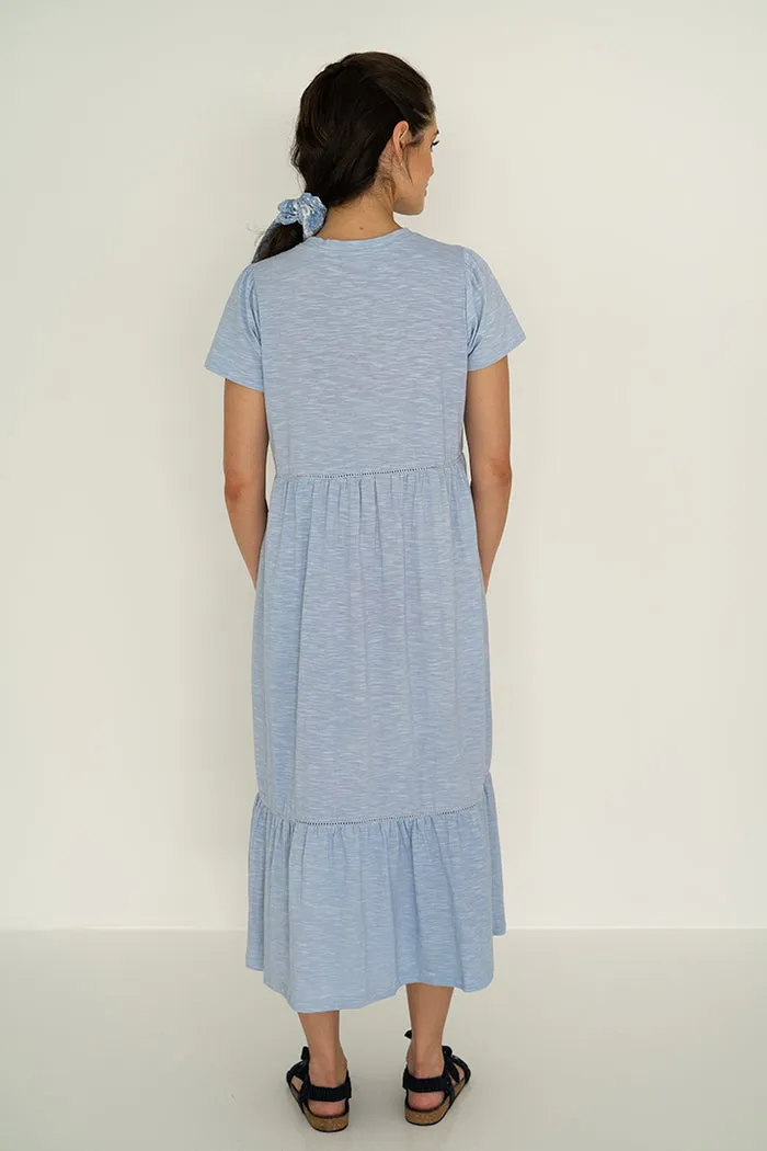 Humidity - Harmony Dress in Navy and Powder Blue