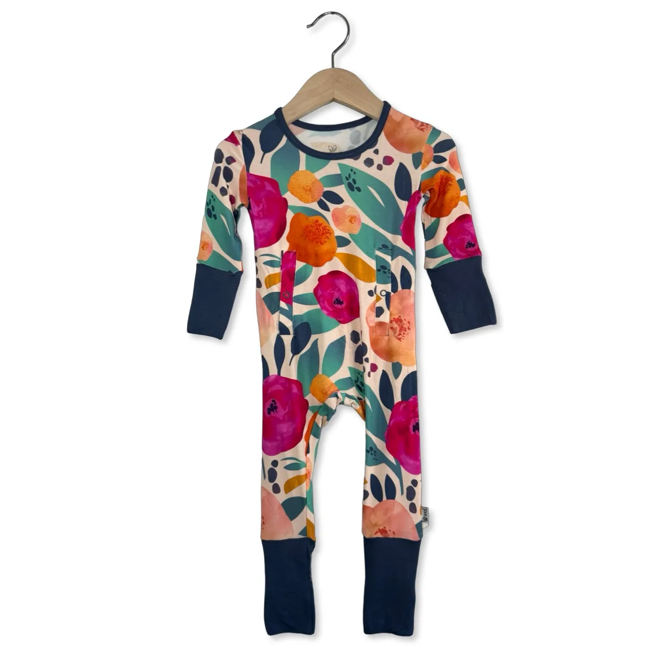 In Full Bloom Adaptive Tube Access with snaps Kid's Day to Night Romper