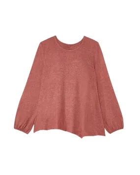 Jill Cozy Knit Top | Coral