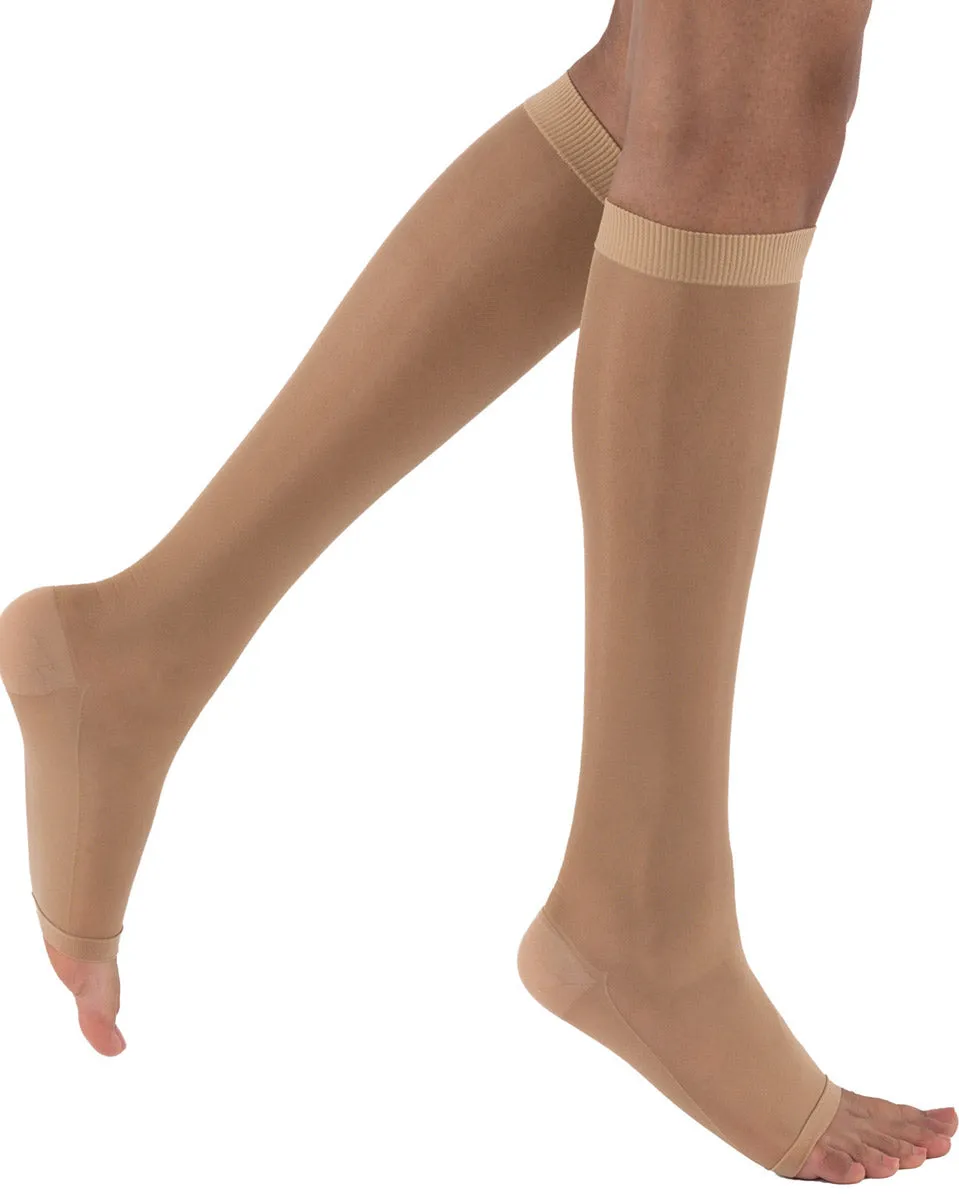 Juzo 3512 AD Dynamic Unisex Open Toe Knee Highs w/ Silicone Top Band 30-40 mmHg - MAX