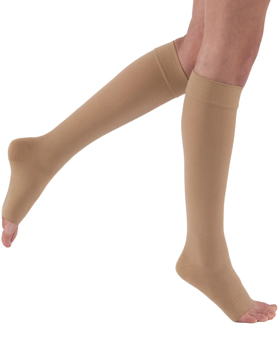 Juzo Dynamic Max 30-40 mmHg OPEN TOE Knee High w/ 5 cm Silicone Top