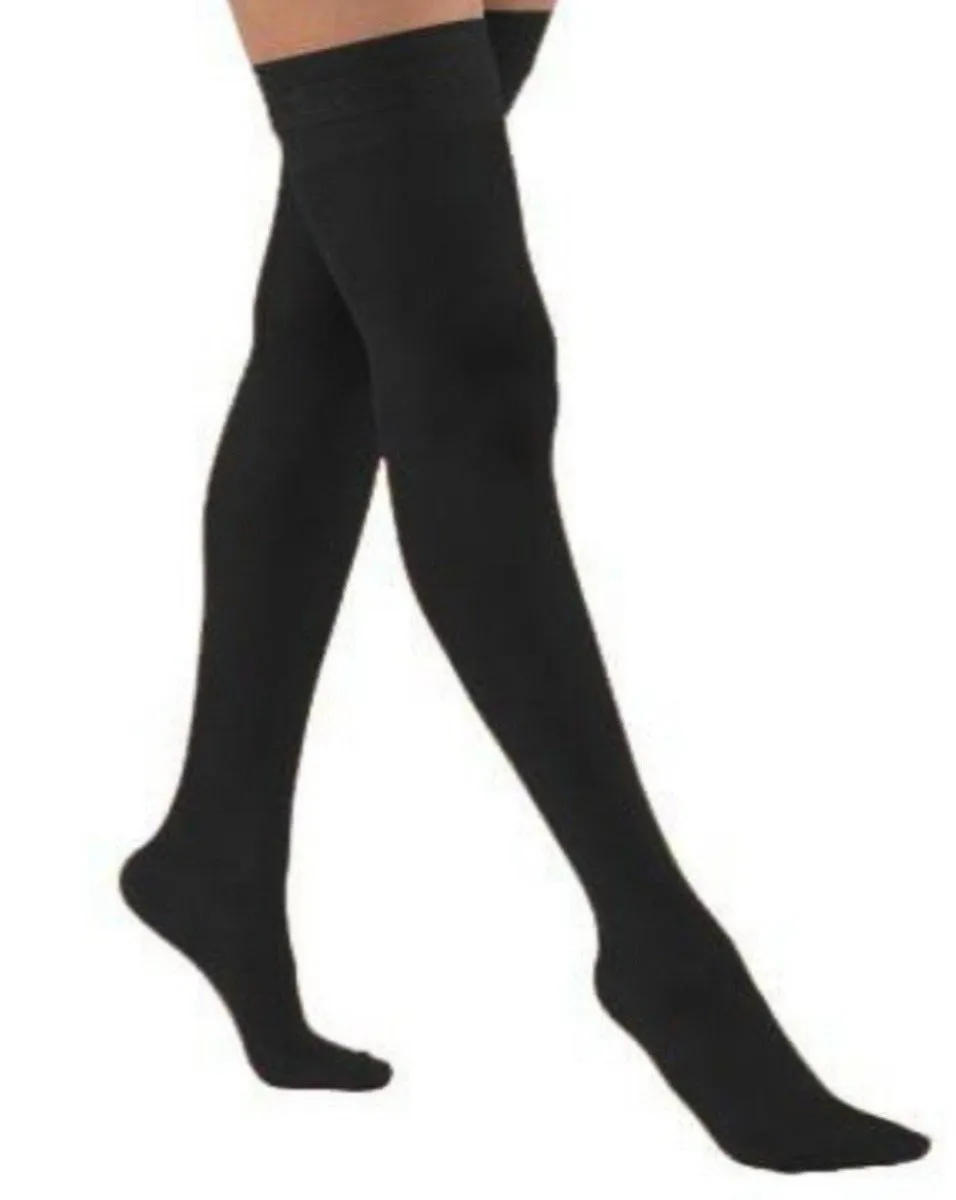 Juzo Naturally Sheer Compression Thigh Highs Closed Toe 15-20 mmHg