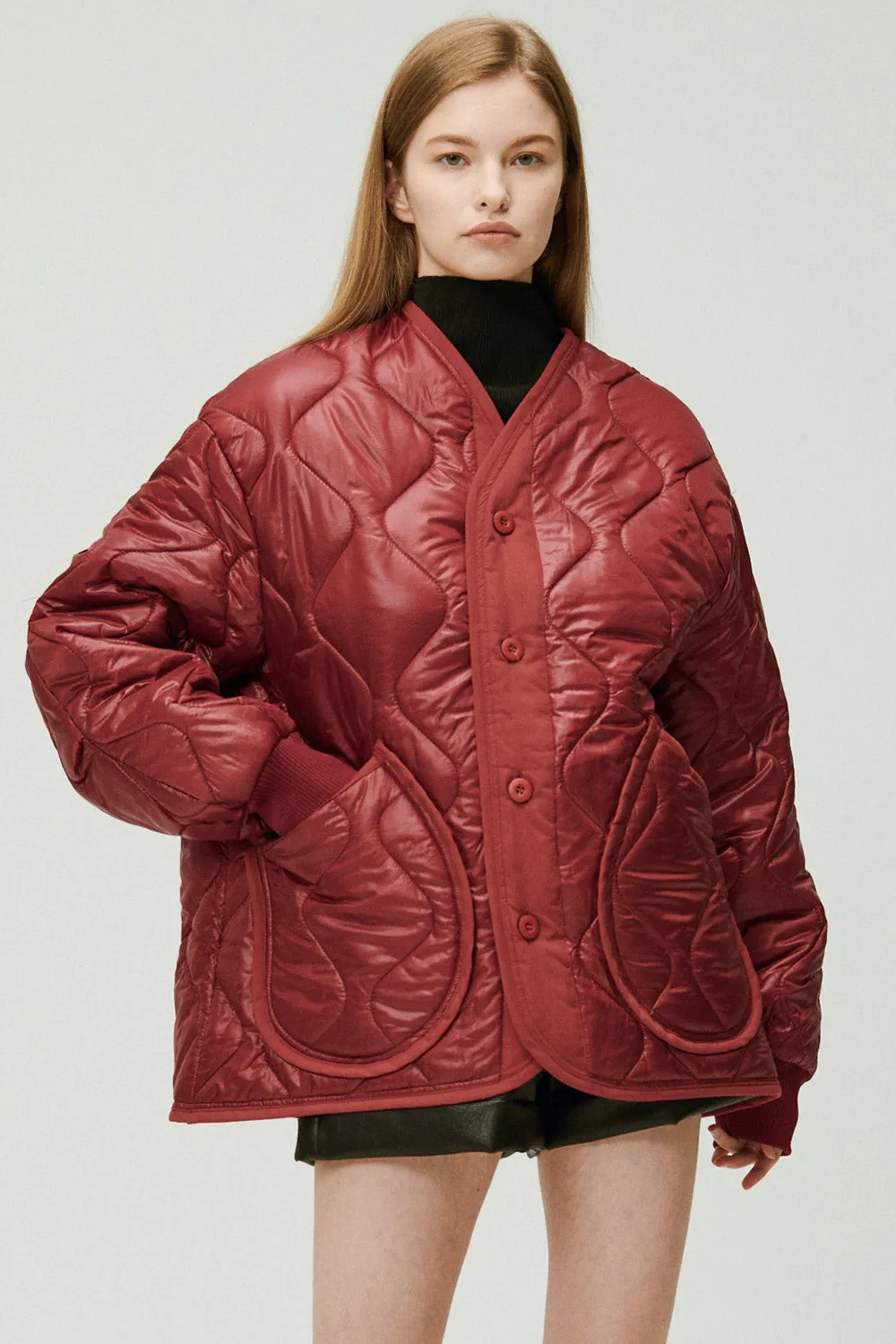 Laura Boyfriend Quilted Coat