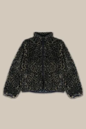 Leopard  Fleece Jacket