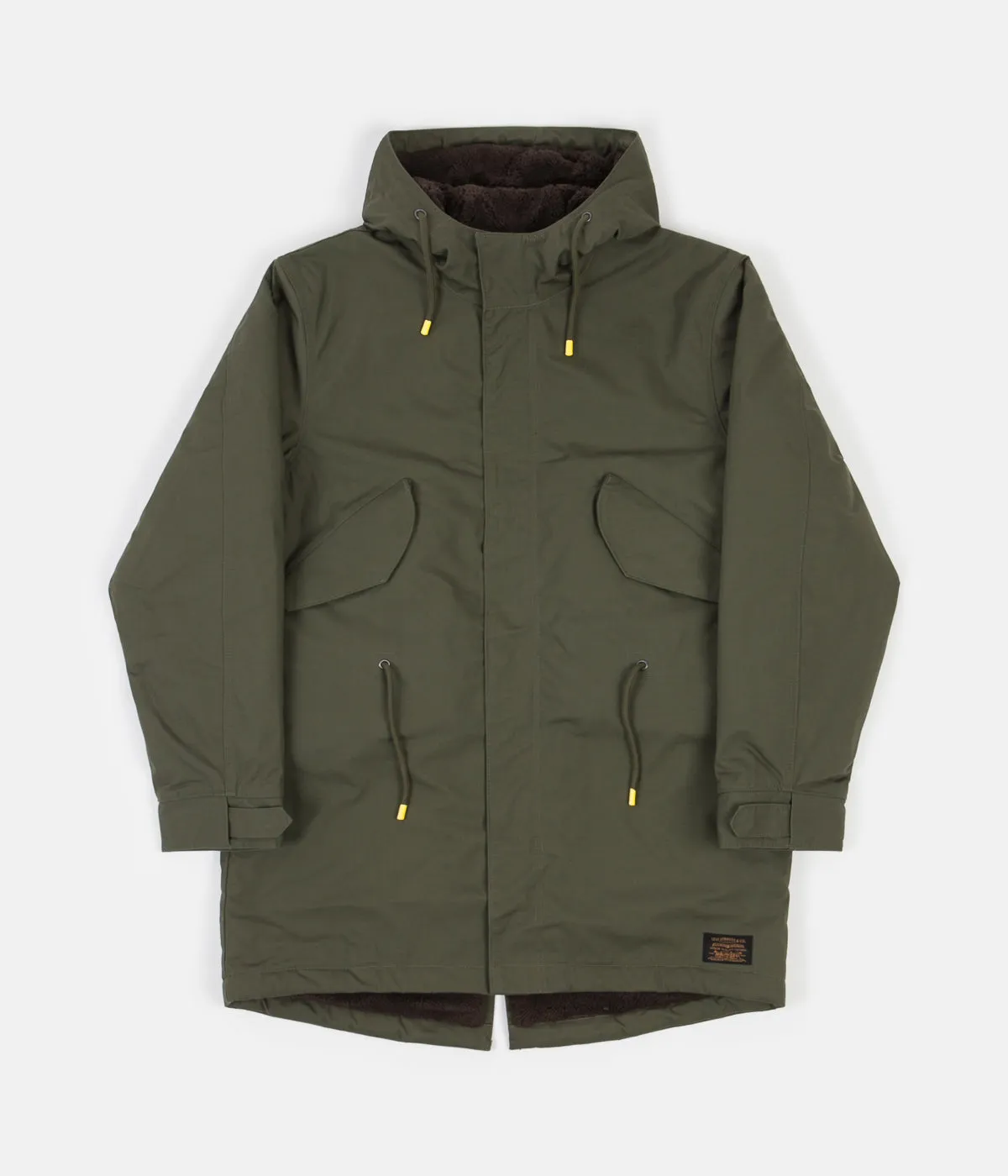 Levi's® Skate Fish Tail Parka Jacket - Olive Night