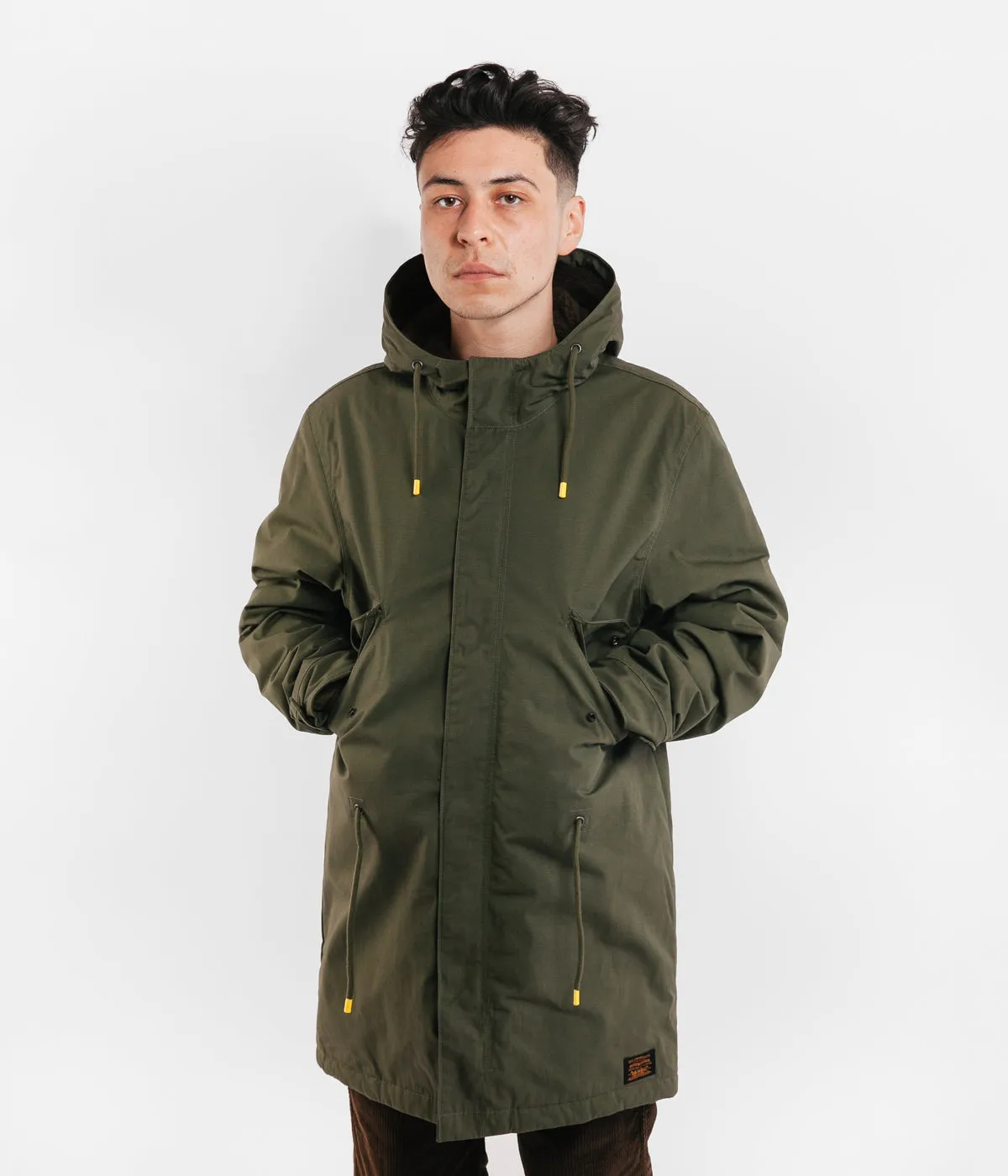 Levi's® Skate Fish Tail Parka Jacket - Olive Night