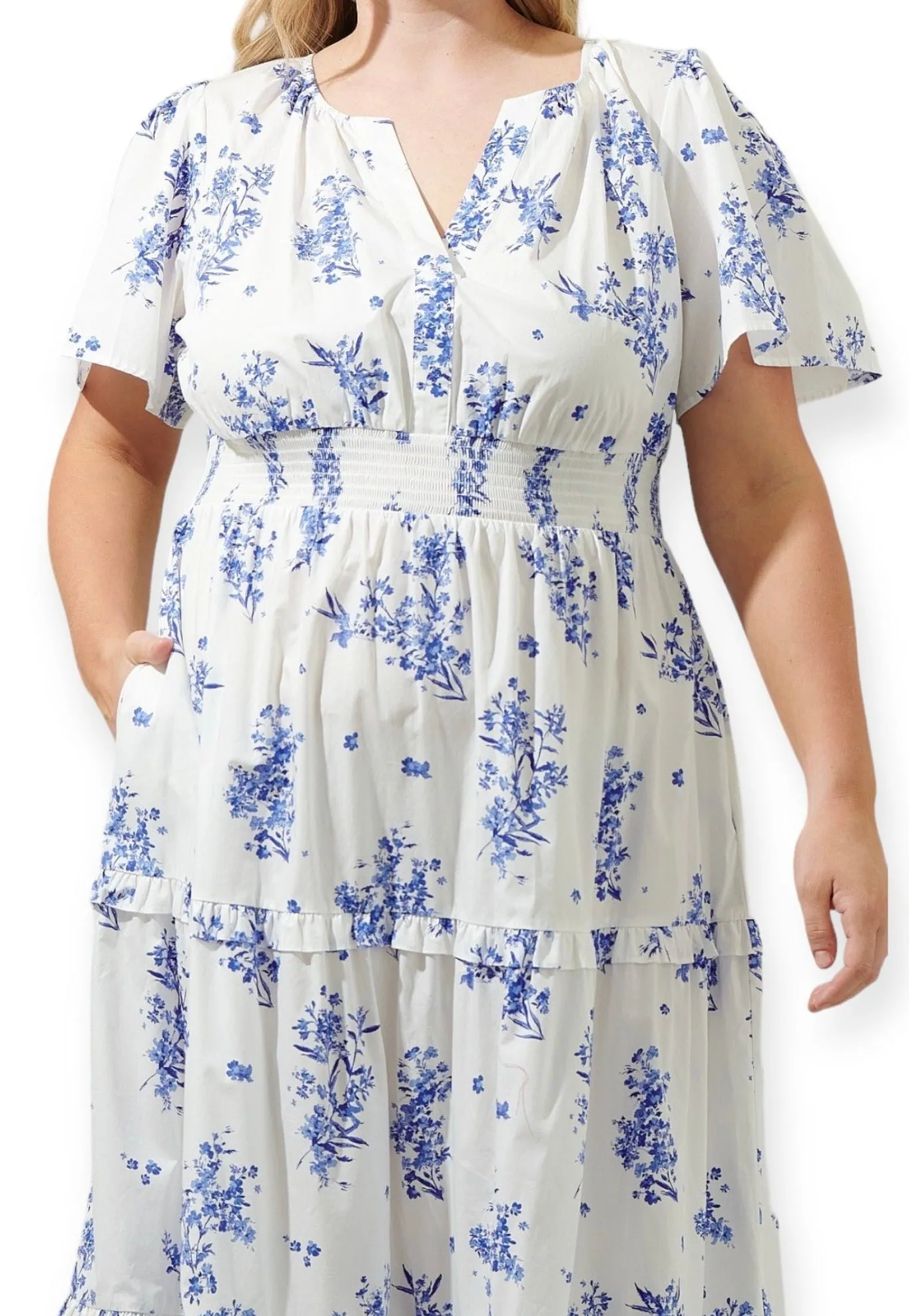 Lily White Maxi Dress- Plus Size