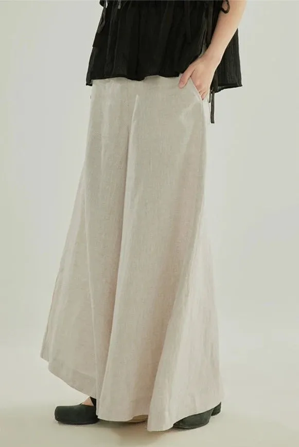 Liu Hé 流河 Flowing River Modernized Song Dynasty Ramie Plant Trousers