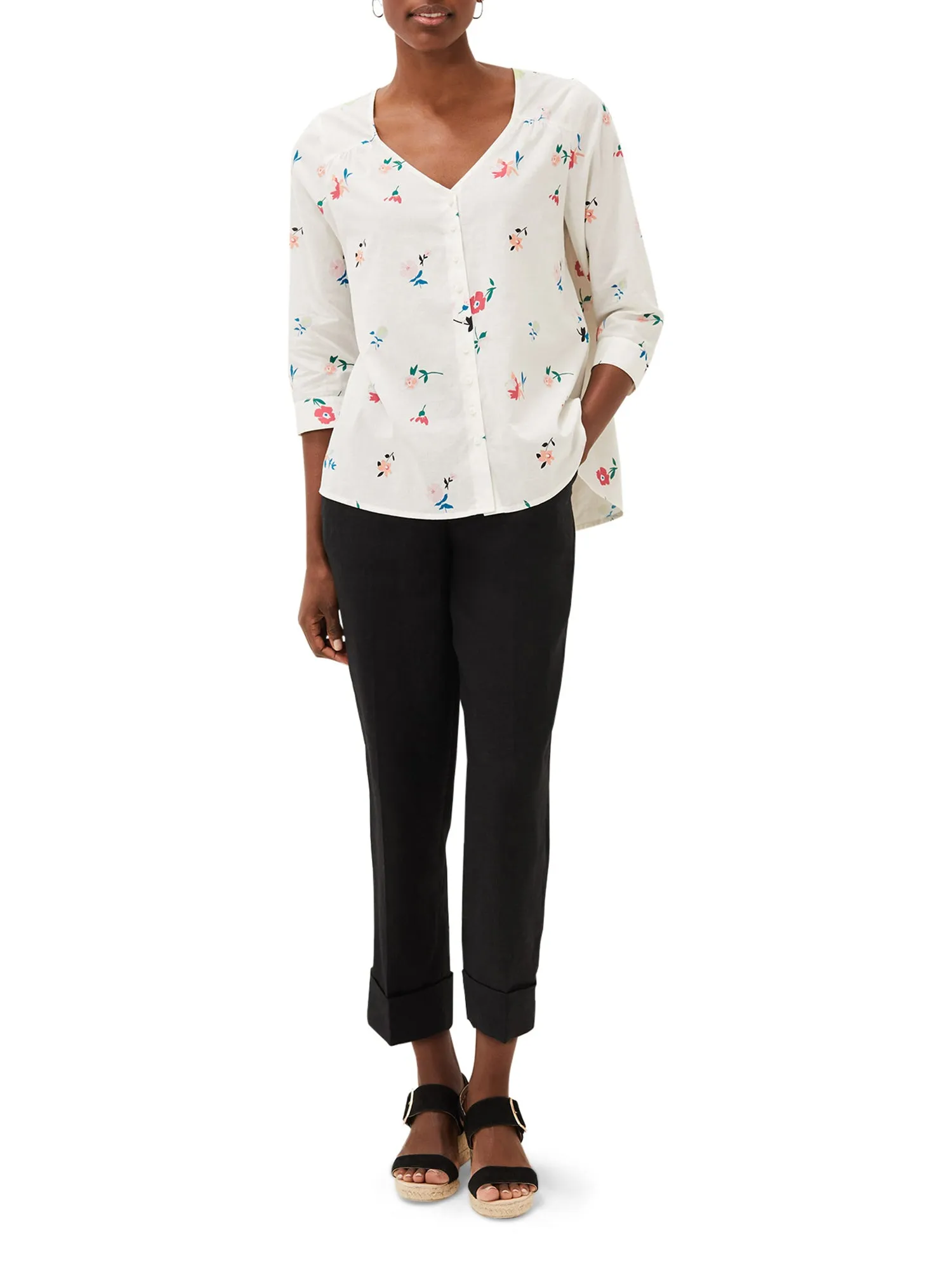 Luca Floral Cotton Blouse